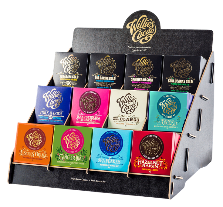 Wooden display stand 12 x 50g bars