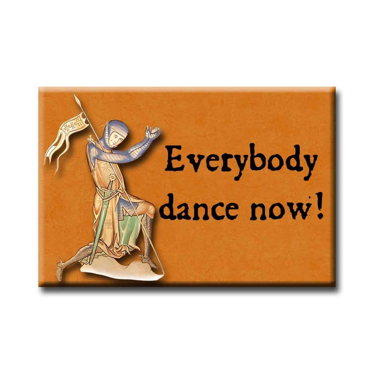 Medieval Marginalia Everybody Dance Refrigerator Magnet