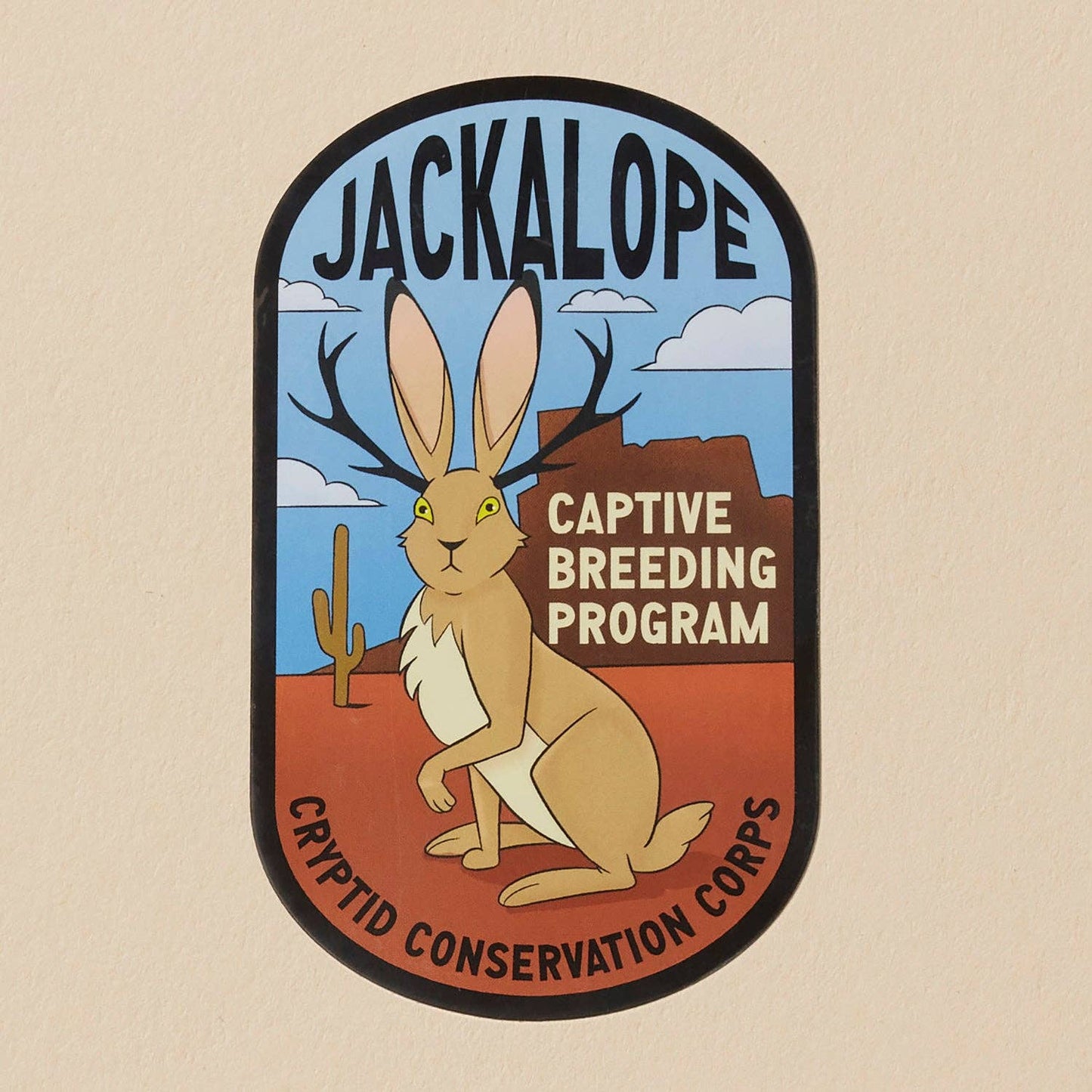 Jackalope Captive Breeding Program Sticker