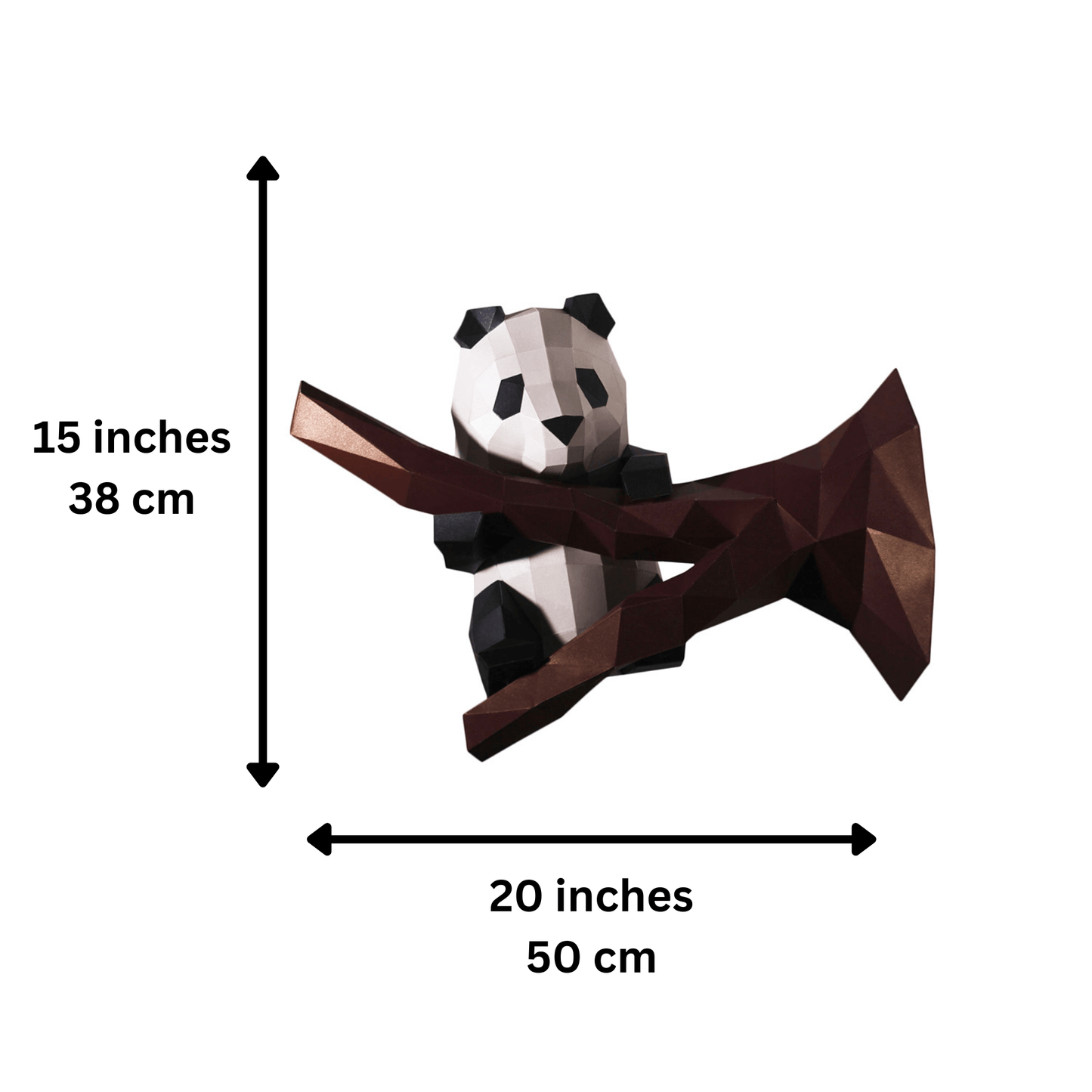 Panda PaperCraft Wall Art, PaperCraft Origami Model