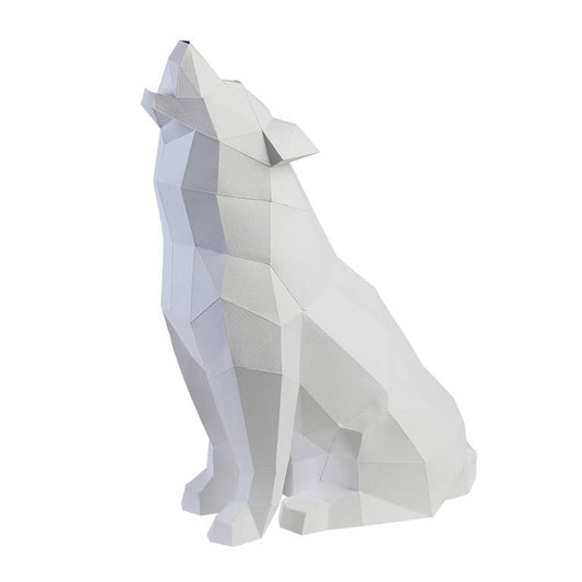 Wolf 3D PaperCraft Origami Model, Paper Lamp