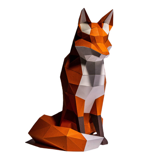 Fox 3D Origami Model PaperCraft Kit