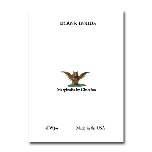 Medieval Marginalia Girl Blank Greeting Card