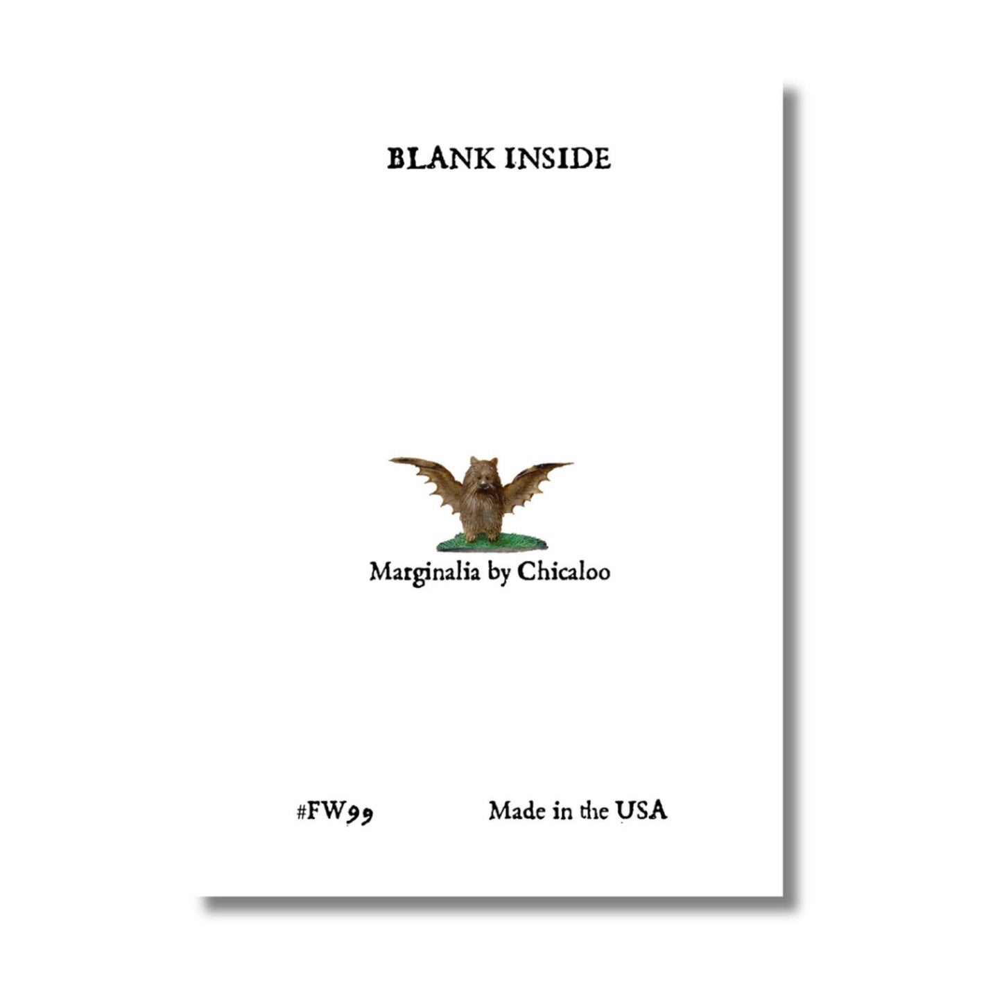 Medieval Marginalia Spill the Tea Blank Greeting Card