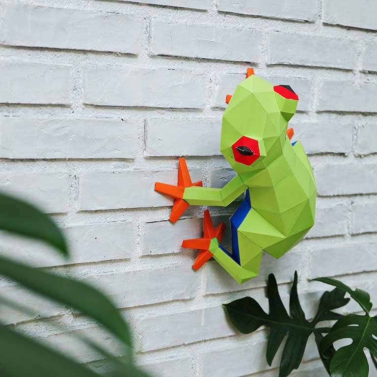 Frog 3D Unique Table Lamps Origami Model