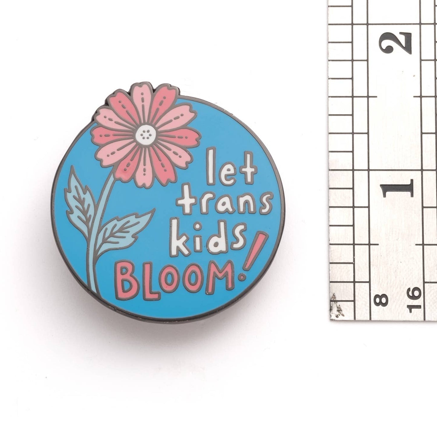 Let Trans Kids Bloom Pin