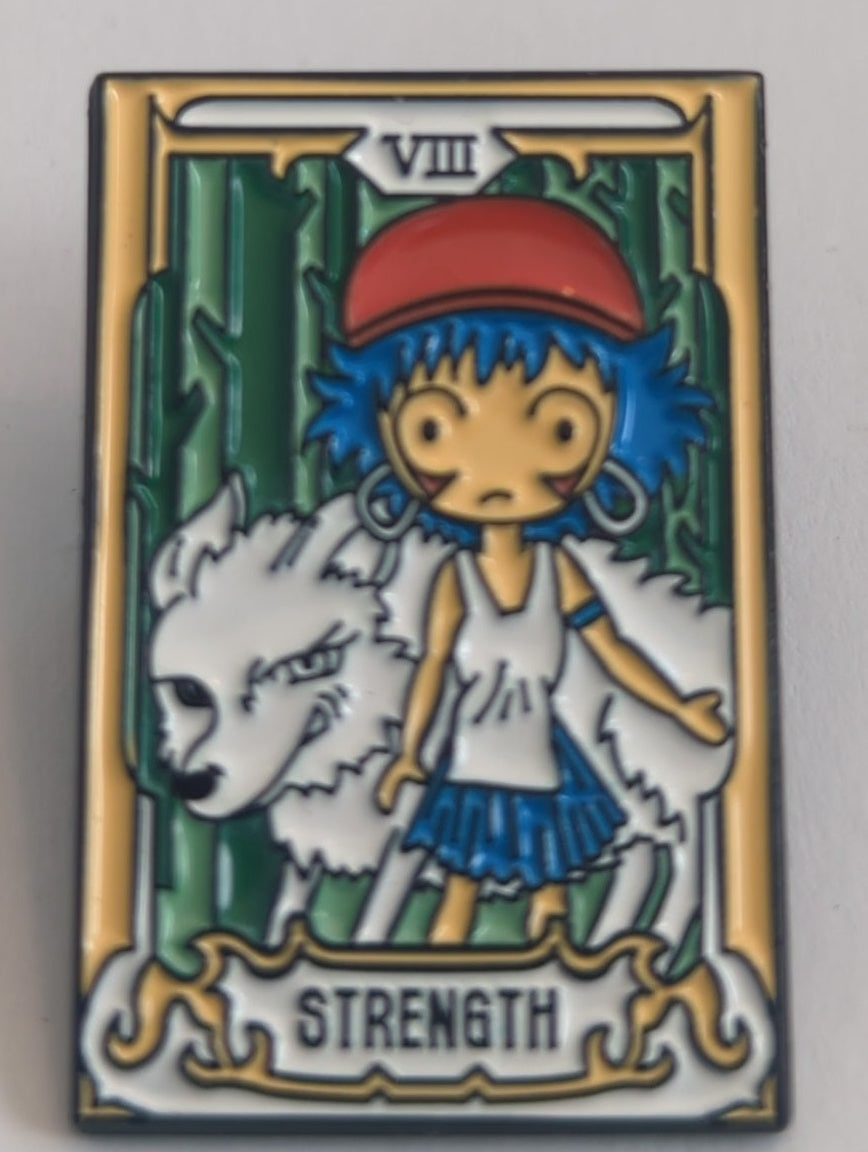 Ghibli Tarot Strength Mononoke Enamel Pin