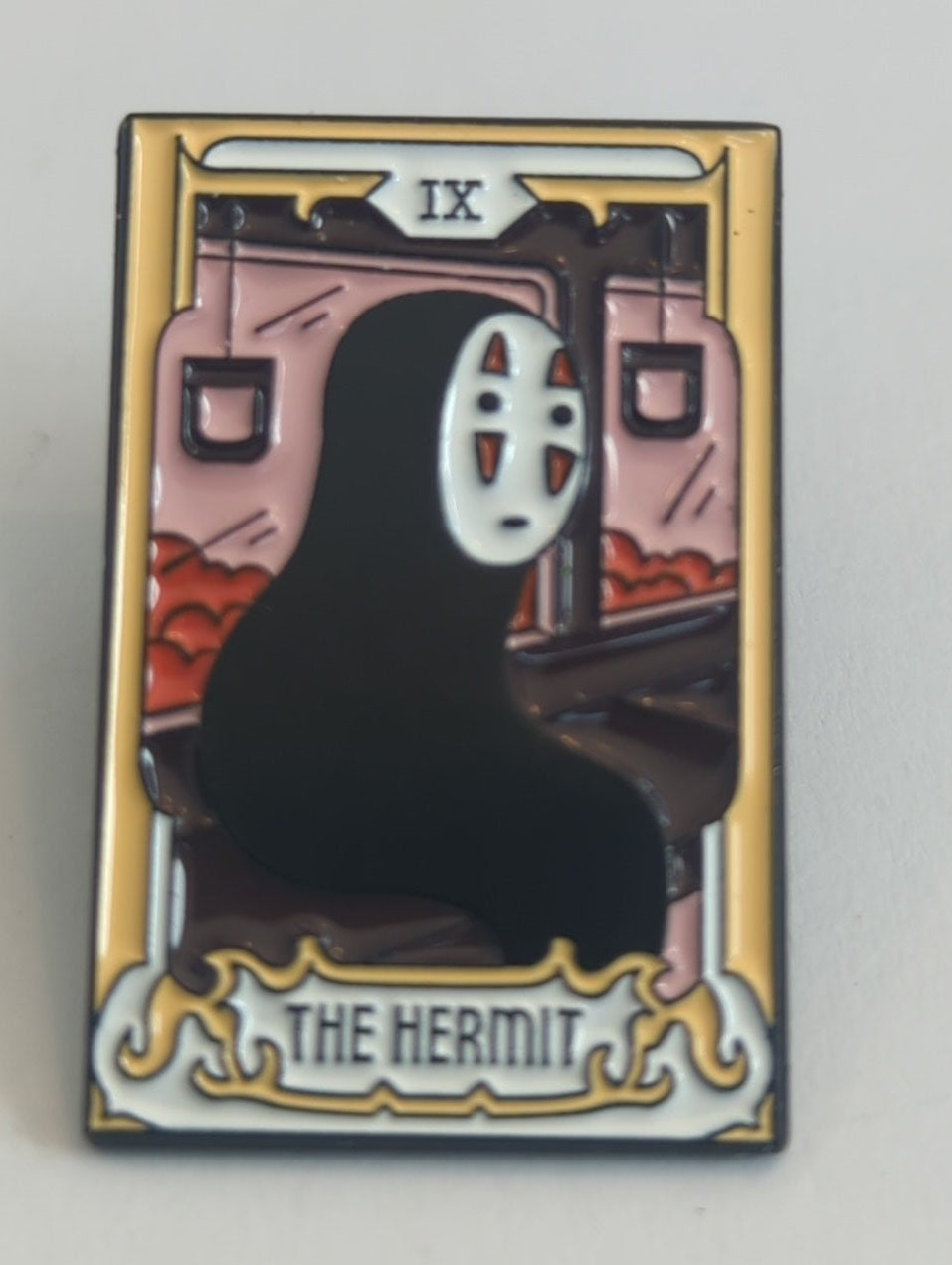 Ghibli Tarot The Hermit No-Face Enamel Pin