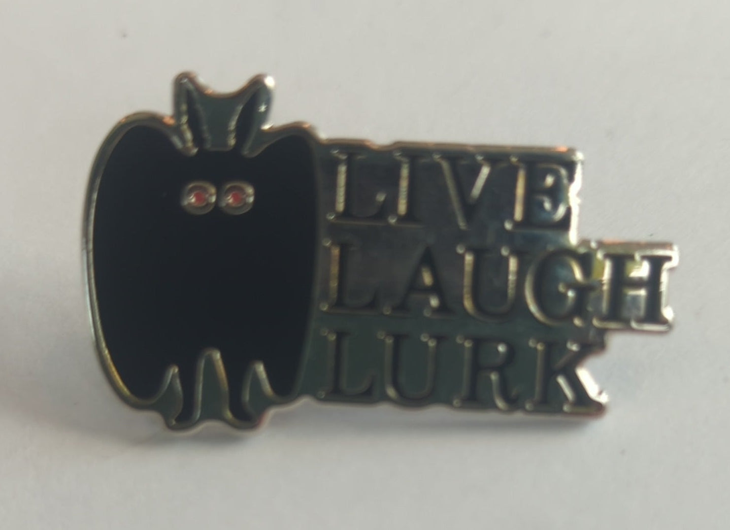 Live Laugh Lurk Mothman Enamel Pin