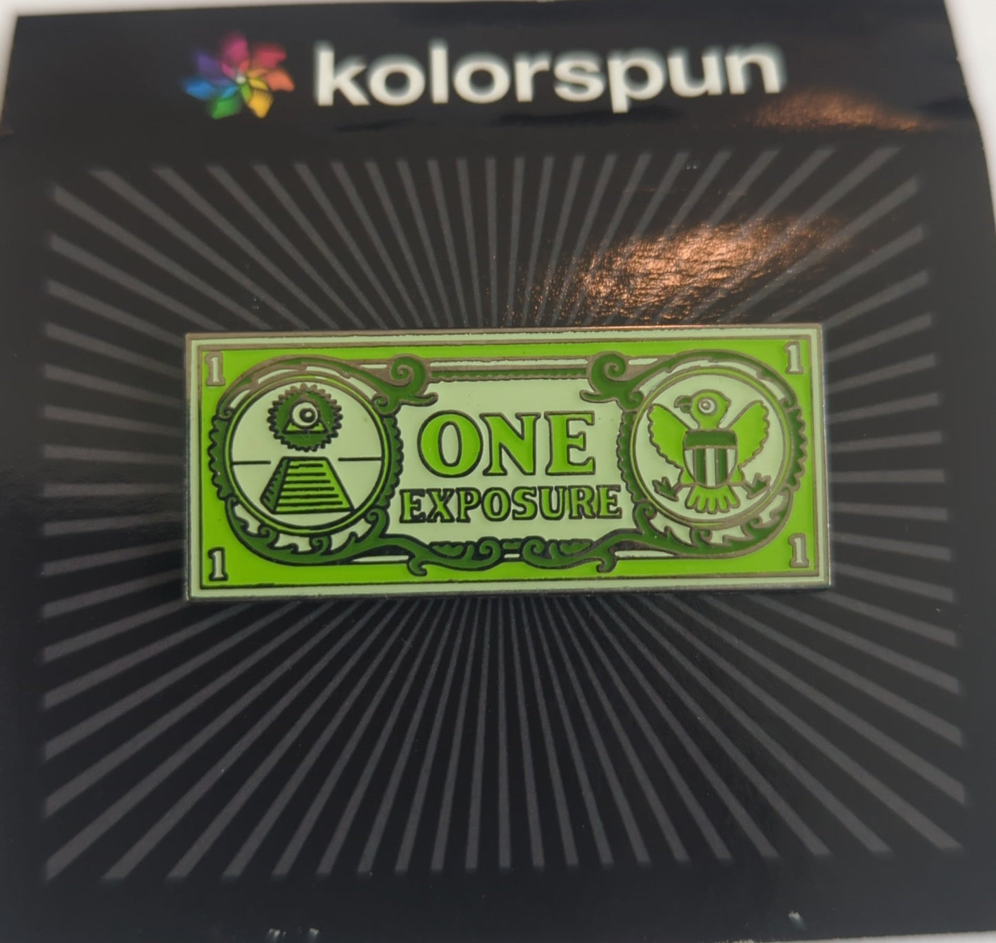 One Exposure Enamel Pin
