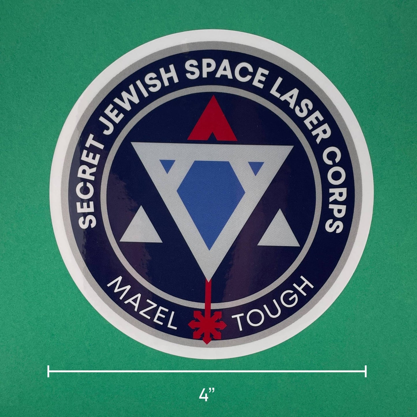 Secret Jewish Space Laser Corps Sticker