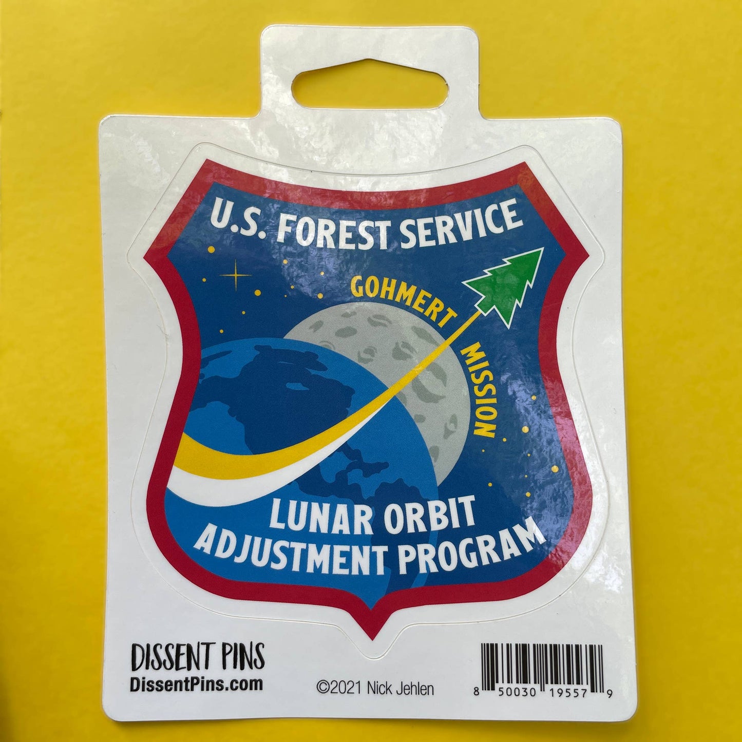 U.S. Forest Service Lunar Orbit Adjustment Program Sticker