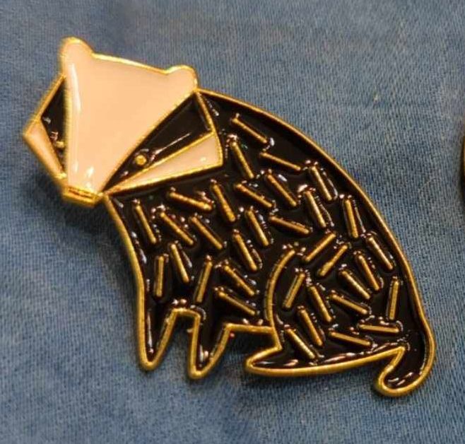 Badger Enamel Pin