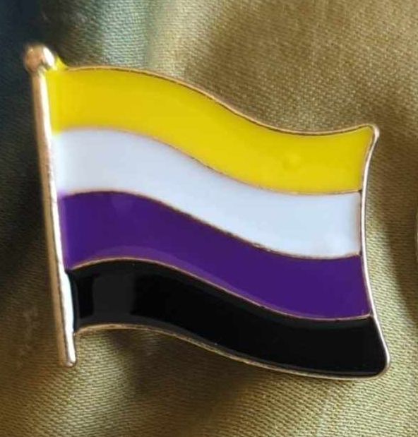 Non-Binary (Enby) Pride Flag Pin