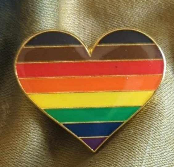 Philly Pride Heart Pin