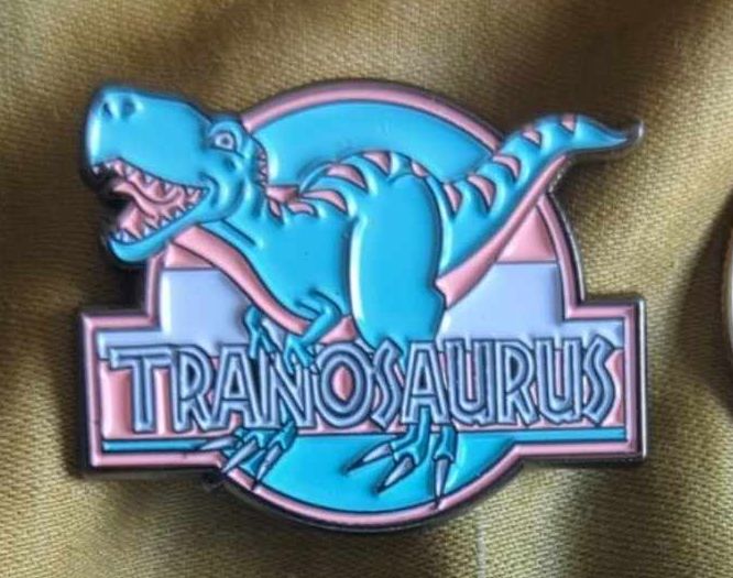 Tranosaurus Pride Pin