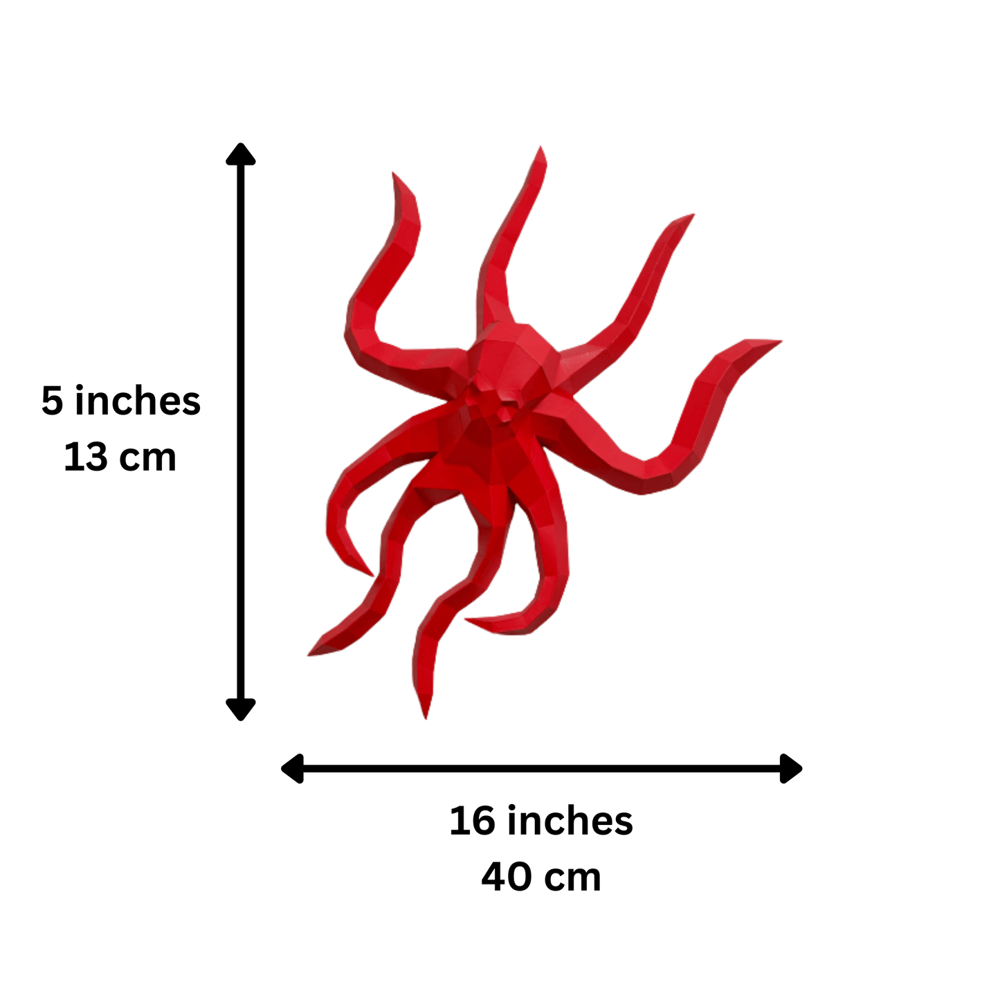 Octopus PaperCraft Origami Wall Art, 3D Wall Art