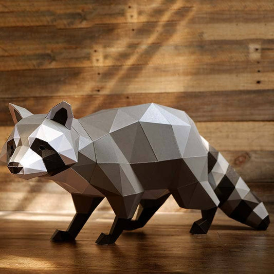 Raccoon 3D PaperCraft Origami Model