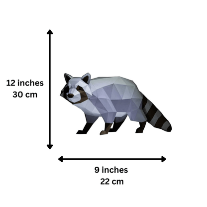 Raccoon 3D PaperCraft Origami Model