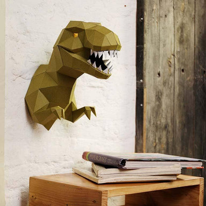 T-Rex 3D PaperCraft Wall Art, PaperCraft Origami Model