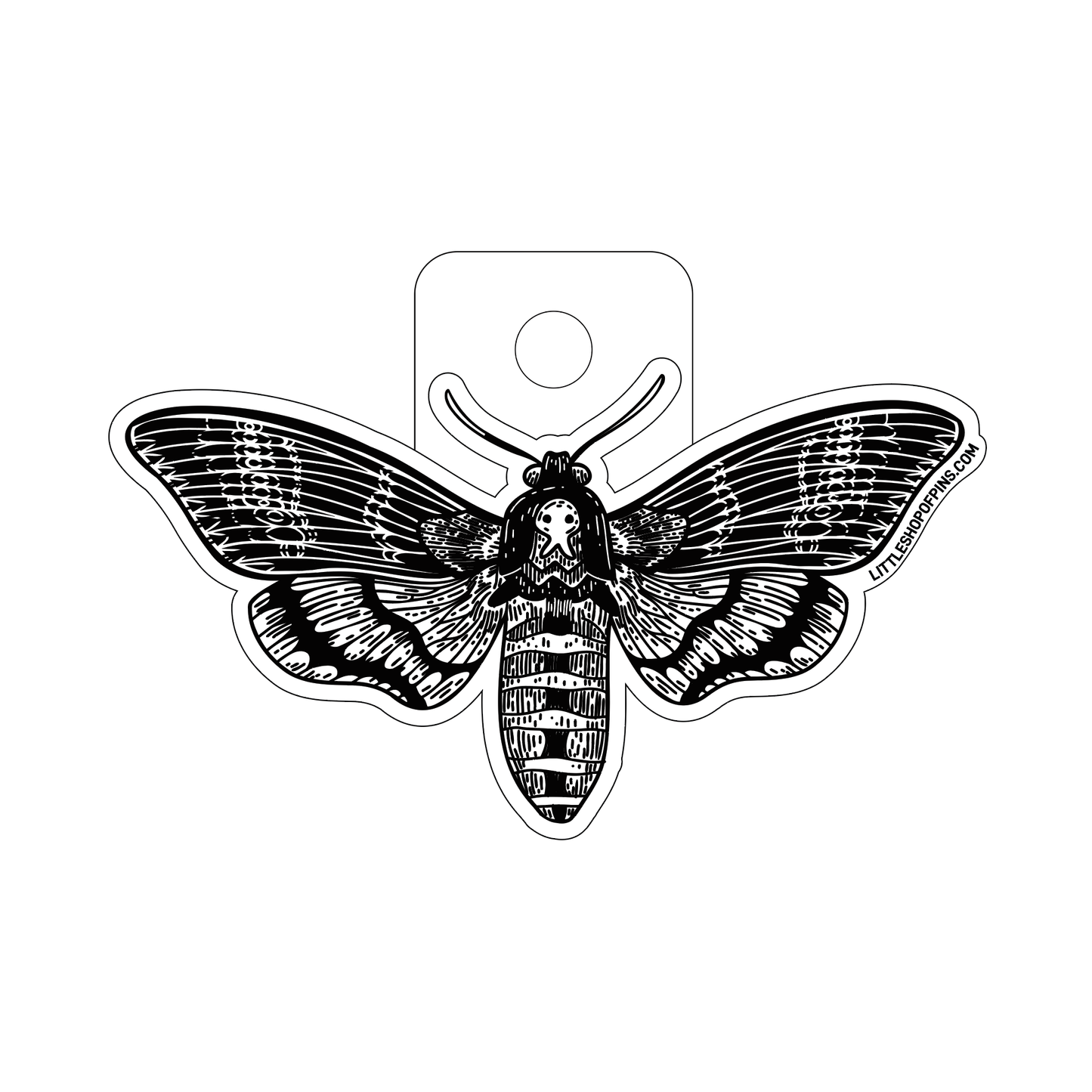 Moth sticker