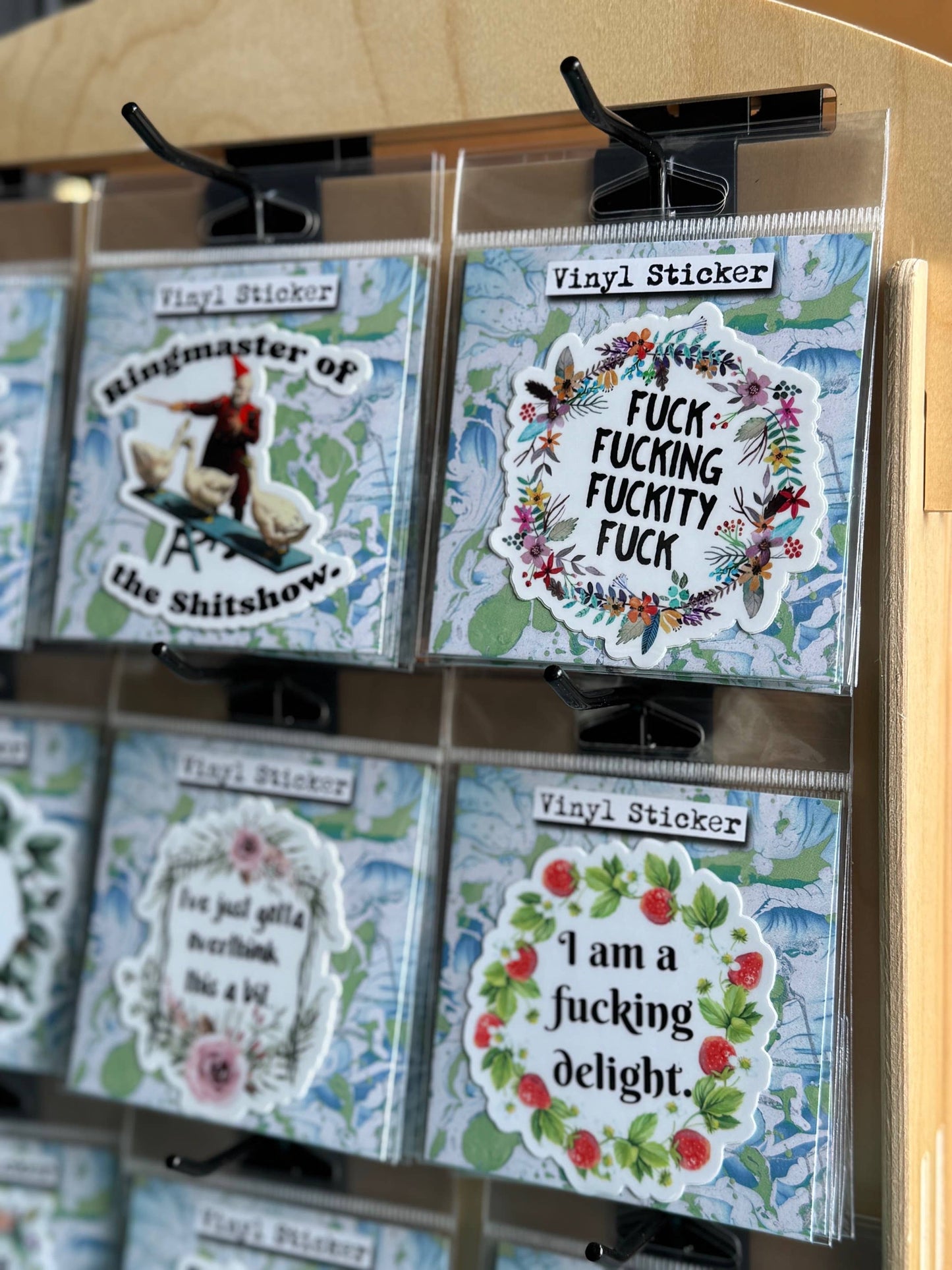 Swearing Helps Vinyl Sticker