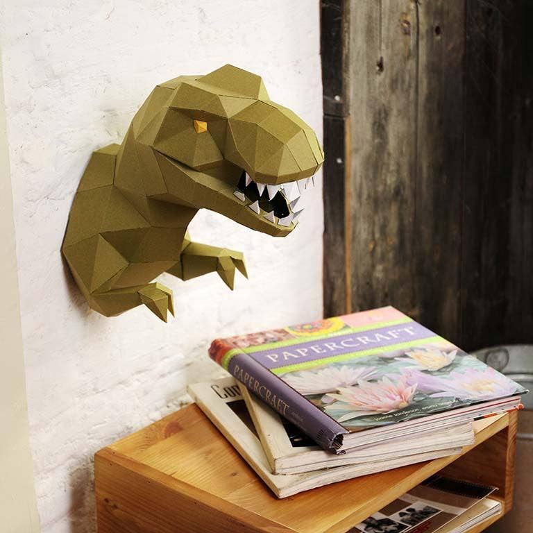 T-Rex 3D PaperCraft Wall Art, PaperCraft Origami Model