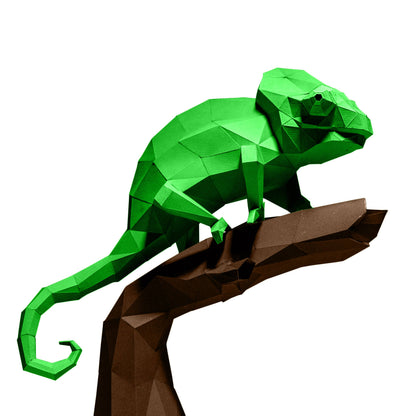 Chameleon 3D PaperCraft Origami Models