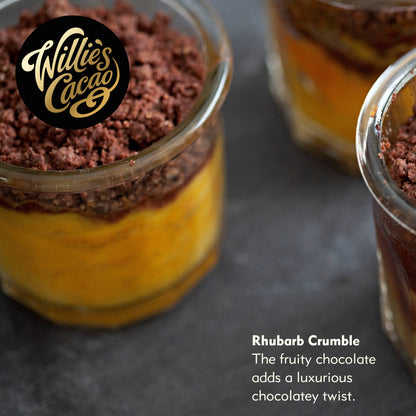 100% Sambirano Cacao for Cooking. Summer Fruit Notes. Vegan.