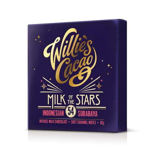 Milk of the Stars. Surabaya 54% milk chocolate. 50g bar