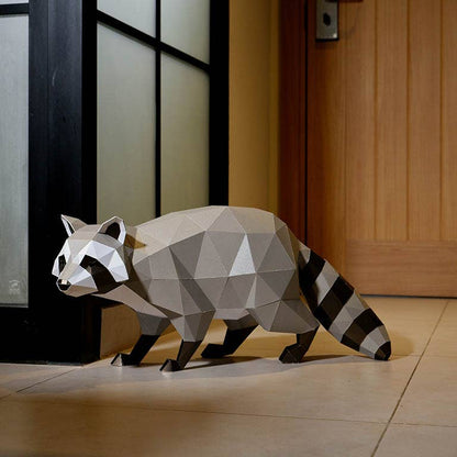 Raccoon 3D PaperCraft Origami Model