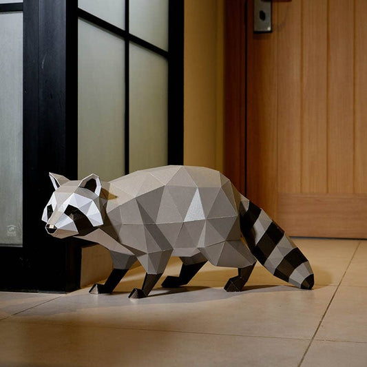 Raccoon 3D PaperCraft Origami Model