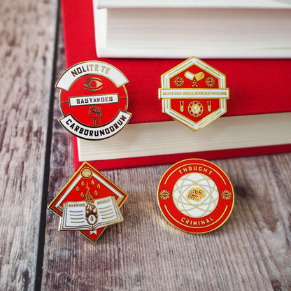 Thought Criminal Dystopian Enamel Pin
