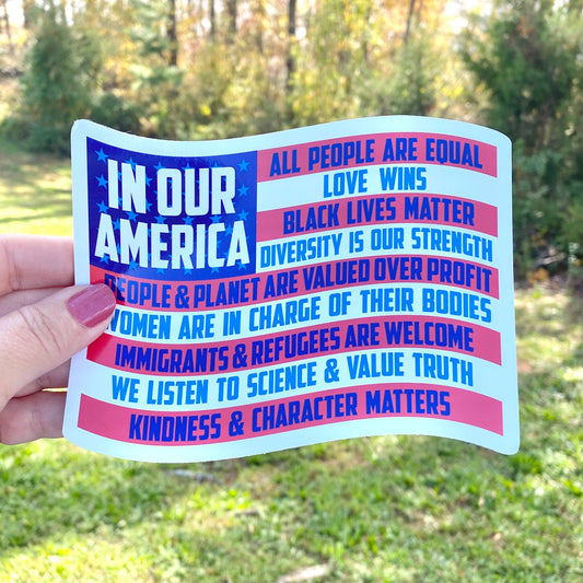 In our America sticker