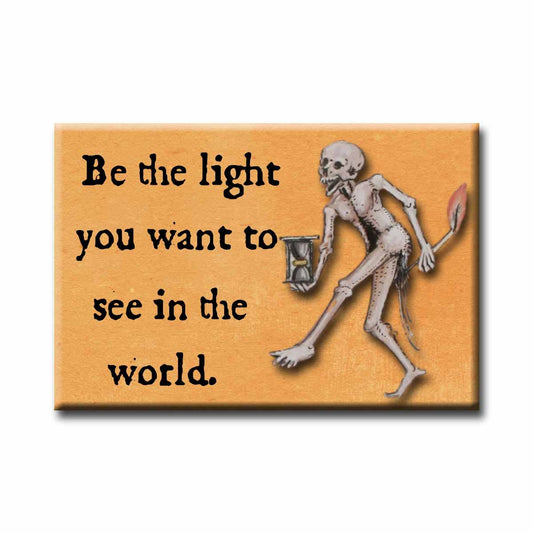 Medieval Marginalia Be the Light Refrigerator Magnet