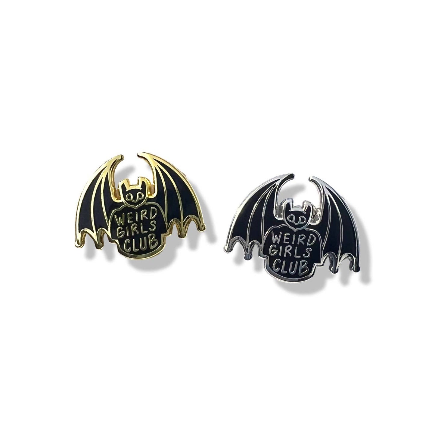 “Weird Girls Club” Mini Bat Enamel Pin