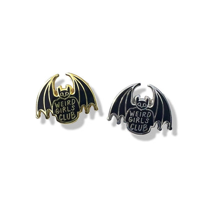“Weird Girls Club” Mini Bat Enamel Pin
