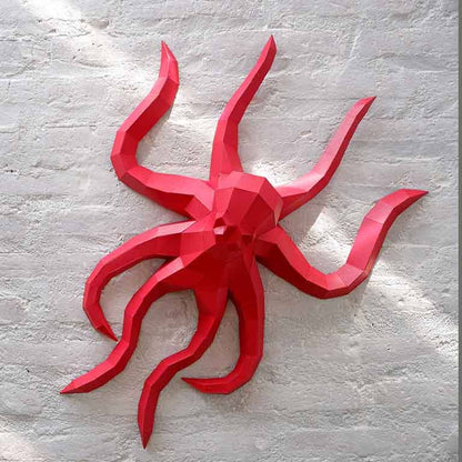 Octopus PaperCraft Origami Wall Art, 3D Wall Art
