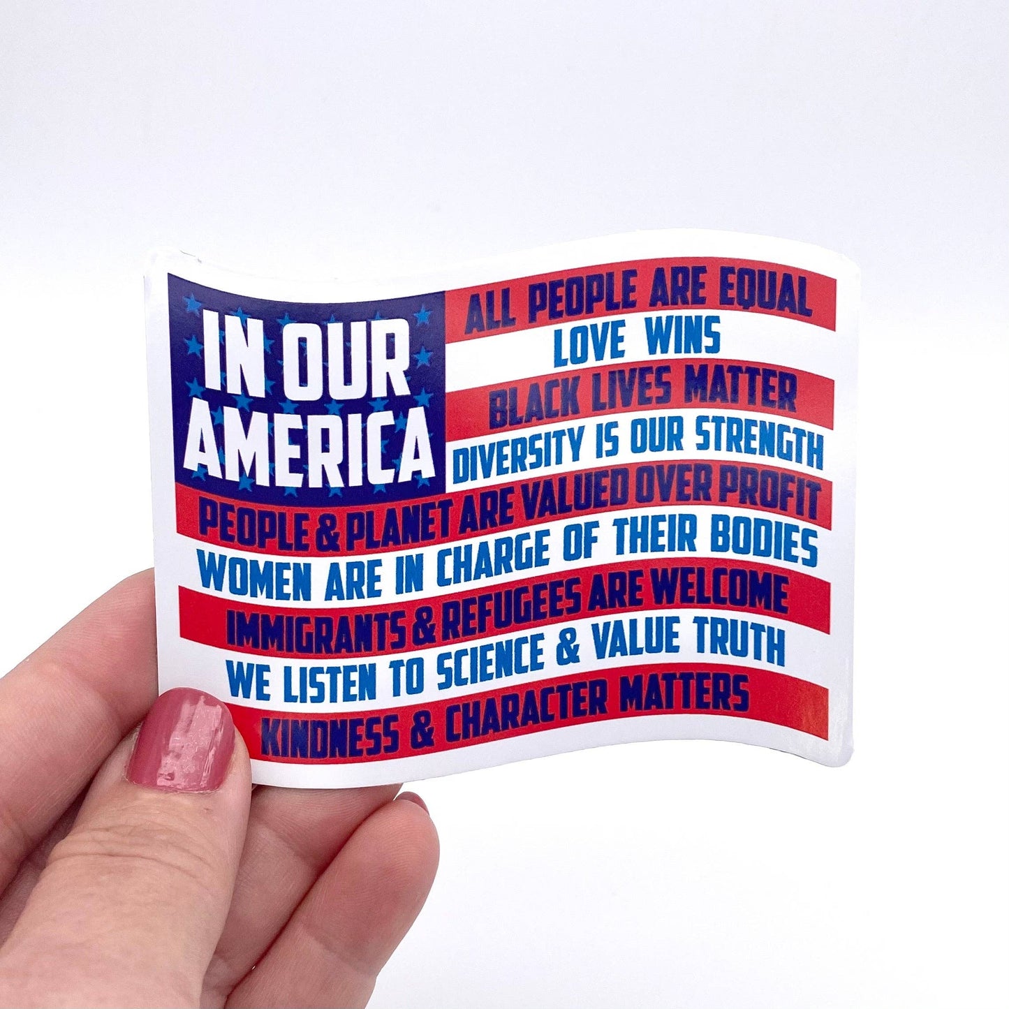 In our America sticker