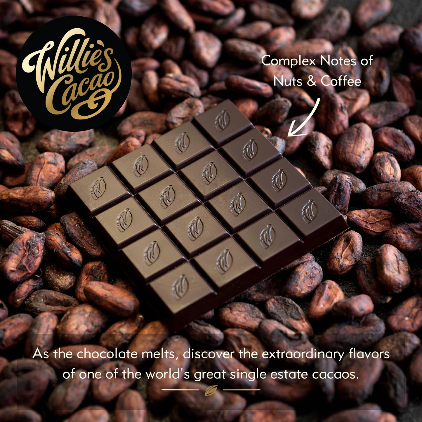 Rio Caribe 72% Dark Chocolate bar. Nutty Coffee Notes. Vegan