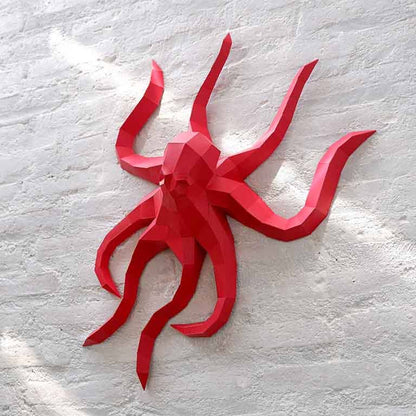 Octopus PaperCraft Origami Wall Art, 3D Wall Art