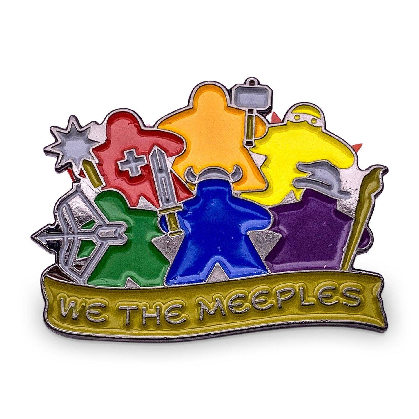 We the Meeples Enamel Pin