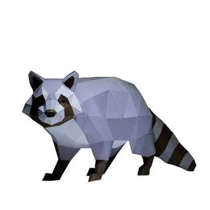 Raccoon 3D PaperCraft Origami Model