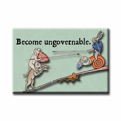 Medieval Marginalia Become Ungovernable Refrigerator Magnet