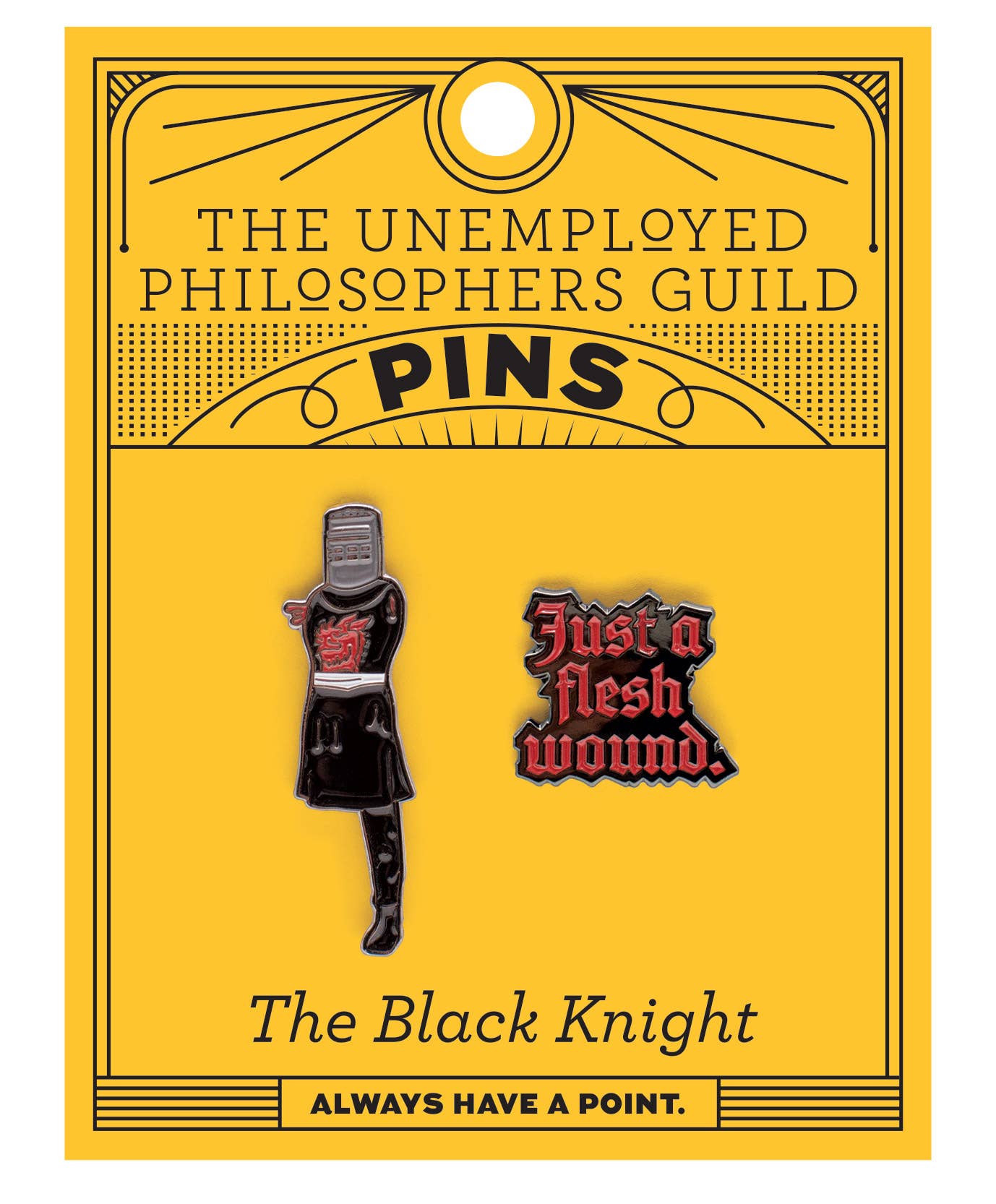 Knight Pin Black Knight Pin Set – Peacock's Nest