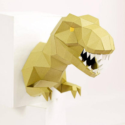 T-Rex 3D PaperCraft Wall Art, PaperCraft Origami Model