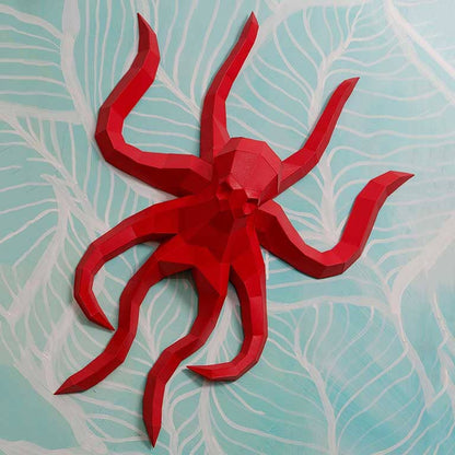 Octopus PaperCraft Origami Wall Art, 3D Wall Art