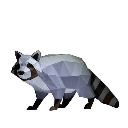 Raccoon 3D PaperCraft Origami Model