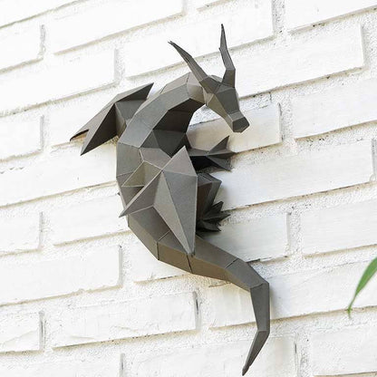 Dragon 3D PaperCraft Origami Wall Art