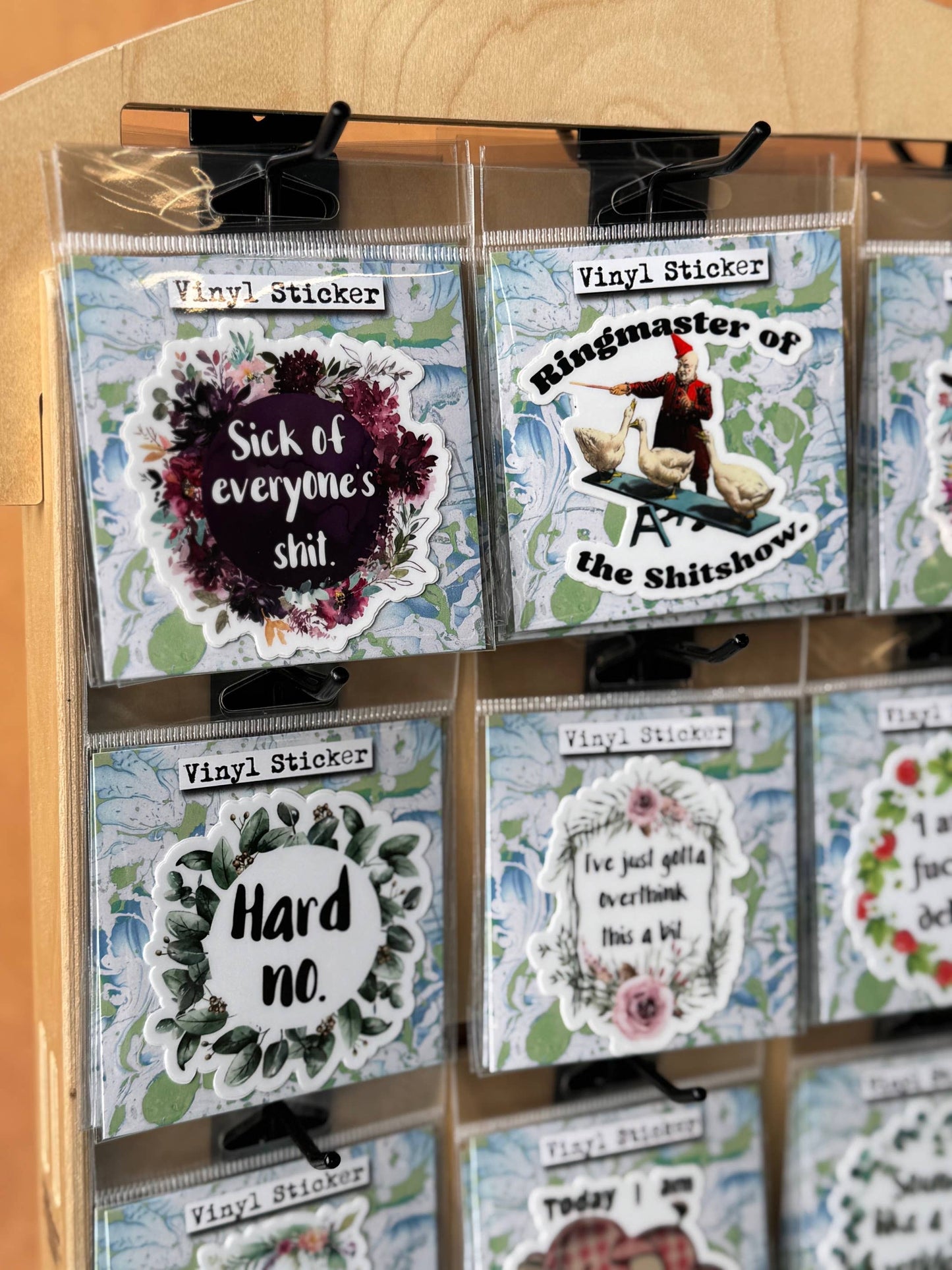 Swearing Helps Vinyl Sticker